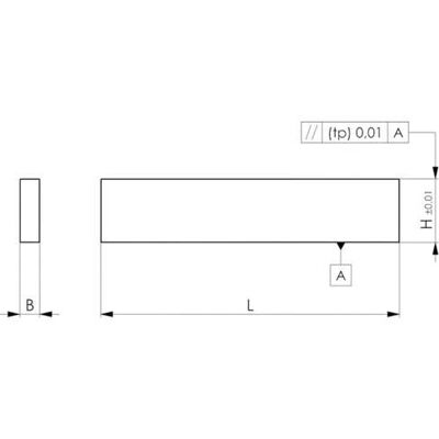 AMF - DIN 6346P - 63x10x3.2 mm - Edelstahl gehärtet - Parallelpaare AMF - DIN 6346P - 63x10x3.2 mm - Edelstahl gehärtet - Parallelpaare
