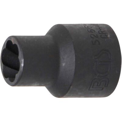 BGS Spiral-Profil-Steckschlüssel-Einsatz / Schraubenausdreher 5266-11, Antrieb Innenvierkant 12,5 mm (1/2"), SW 11 mm ; BGS technic) BGS Spiral-Profil-Steckschlüssel-Einsatz / Schraubenausdreher 5266-11, Antrieb Innenvierkant 12,5 mm (1/2"), SW 11 mm ; BGS technic)