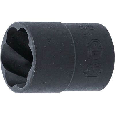 BGS Spiral-Profil-Steckschlüssel-Einsatz / Schraubenausdreher 5266-19, Antrieb Innenvierkant 12,5 mm (1/2"), SW 19 mm ; BGS technic) BGS Spiral-Profil-Steckschlüssel-Einsatz / Schraubenausdreher 5266-19, Antrieb Innenvierkant 12,5 mm (1/2"), SW 19 mm ; BGS technic)