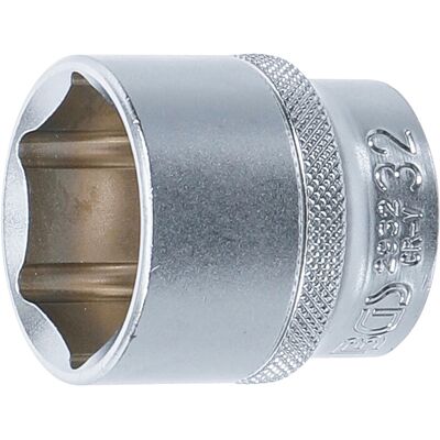 BGS Steckschlüssel-Einsatz Sechskant Antrieb Innenvierkant 12,5 mm (1/2") SW 32 mm ; BGS technic (2932) BGS Steckschlüssel-Einsatz Sechskant Antrieb Innenvierkant 12,5 mm (1/2") SW 32 mm ; BGS technic (2932)