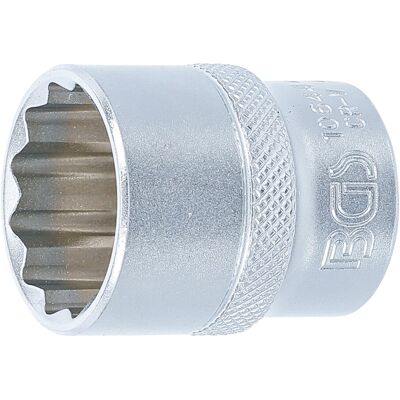 BGS Steckschlüssel-Einsatz Zwölfkant 10644, Antrieb Innenvierkant 12,5 mm (1/2"), SW 24 mm ; BGS technic) BGS Steckschlüssel-Einsatz Zwölfkant 10644, Antrieb Innenvierkant 12,5 mm (1/2"), SW 24 mm ; BGS technic)