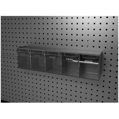 bott Klarsichtmagazin B600xT142xH168 mm mit 5 Kästen für Lochplatten (02513018.19) bott Klarsichtmagazin B600xT142xH168 mm mit 5 Kästen für Lochplatten (02513018.19)