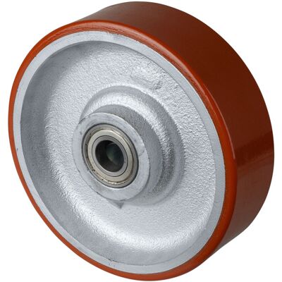 BS Rollen C10 Polyurethan Rad - 250mm Gusseisenkern - 1600kg BS Rollen C10 Polyurethan Rad - 250mm Gusseisenkern - 1600kg