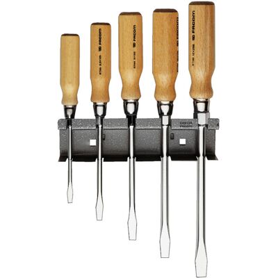 Facom Schraubendreher Holzgriff Abtriebe Phillips®, Pozidriv®, Schlitz Satz im Karton, 8-tlg. (AJT.2) Facom Schraubendreher Holzgriff Abtriebe Phillips®, Pozidriv®, Schlitz Satz im Karton, 8-tlg. (AJT.2)