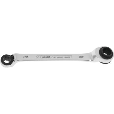 HOLEX Doppel-Ratschen-Ringschlüssel, 19 x 22 mm (614843 19X22) HOLEX Doppel-Ratschen-Ringschlüssel, 19 x 22 mm (614843 19X22)