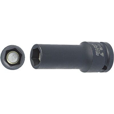 HOLEX IMPACT-Steckschlüsseleinsatz 6-kant 1/2" lang mit gefedertem Magnet 19 mm (651210 19) HOLEX IMPACT-Steckschlüsseleinsatz 6-kant 1/2" lang mit gefedertem Magnet 19 mm (651210 19)