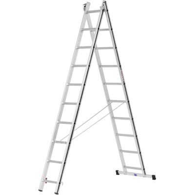 Hymer Alu-Pro, Mehrzweckleiter zweiteilig, 2x10 Sprossen (7004520) Hymer Alu-Pro, Mehrzweckleiter zweiteilig, 2x10 Sprossen (7004520)