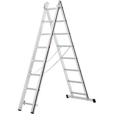 Hymer Alu-Pro, Mehrzweckleiter zweiteilig, 2x8 Sprossen (7004516) Hymer Alu-Pro, Mehrzweckleiter zweiteilig, 2x8 Sprossen (7004516)
