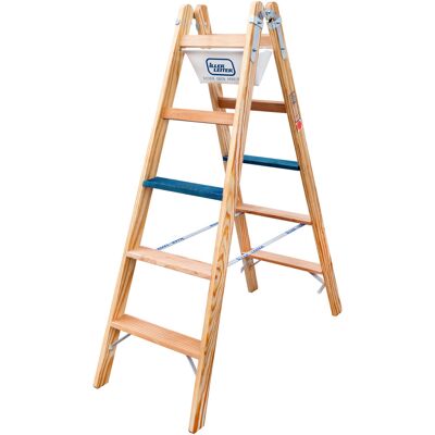 Iller Holz Stufen Stehleiter ERGO Plus 2x5 Stufen - Stehleiter Iller Holz Stufen Stehleiter ERGO Plus 2x5 Stufen - Stehleiter