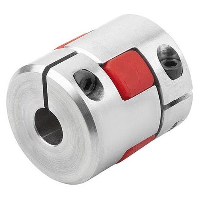 KIPP Elastomer-Klauenkupplung Gr.19 D1=12 D2=14 L=66 Alu Radial Klemmnabe (K1889.19800661214) KIPP Elastomer-Klauenkupplung Gr.19 D1=12 D2=14 L=66 Alu Radial Klemmnabe (K1889.19800661214)