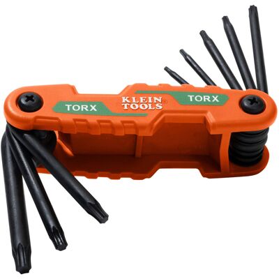 Klein Tools Klappbarer Torx-Winkelschlüssel-Satz 8-teilig kompakt (70540T) Klein Tools Klappbarer Torx-Winkelschlüssel-Satz 8-teilig kompakt (70540T)