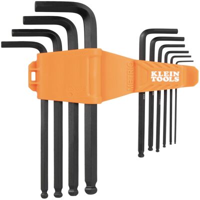 Klein Tools Winkelschlüssel-Satz 10-teilig lang Kugelkopf metrisch (BLS10M) Klein Tools Winkelschlüssel-Satz 10-teilig lang Kugelkopf metrisch (BLS10M)