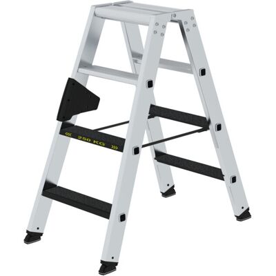 MUNK CLIP-STEP Stehleiter - Robuste, Aluminium, 2x4 Stufen MUNK CLIP-STEP Stehleiter - Robuste, Aluminium, 2x4 Stufen