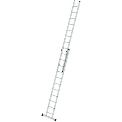 Munk Günzburger Steigtechnik - Schiebeleiter 2x11 Sprossen, 3300mm eingefahren, 5500mm ausgefahren Munk Günzburger Steigtechnik - Schiebeleiter 2x11 Sprossen, 3300mm eingefahren, 5500mm ausgefahren