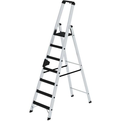 MUNK Günzburger Steigtechnik - Stehleiter 7 Stufen - Aluminium - 2310mm - 590mm MUNK Günzburger Steigtechnik - Stehleiter 7 Stufen - Aluminium - 2310mm - 590mm