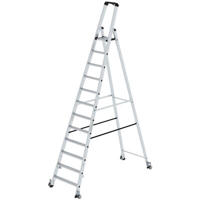 MUNK Leiter - 12 Stufen, Mobil, Plattformhöhe 2810mm MUNK Leiter - 12 Stufen, Mobil, Plattformhöhe 2810mm