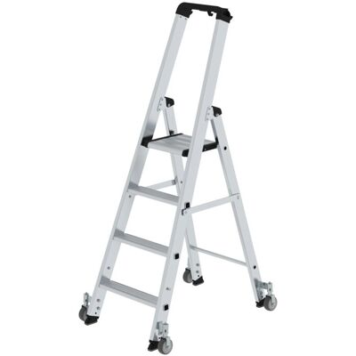 Günzburger Steigtechnik - Stehleiter 4 Stufen - Aluminium - H 1600mm - Produkttyp Günzburger Steigtechnik - Stehleiter 4 Stufen - Aluminium - H 1600mm - Produkttyp