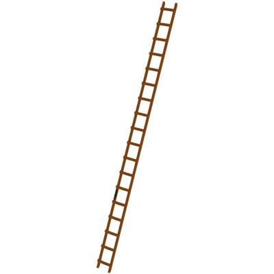 MUNK Günzburger Steigtechnik - Dachleiter 18 Sprossen, Nadelholz, B 350mm, L 5000mm - Leiter MUNK Günzburger Steigtechnik - Dachleiter 18 Sprossen, Nadelholz, B 350mm, L 5000mm - Leiter