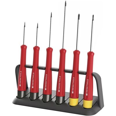 Packard Bell Swiss Tools Elektronik-Schraubendreher-Satz 6-teilig Schlitz/PH (PB 8641) Packard Bell Swiss Tools Elektronik-Schraubendreher-Satz 6-teilig Schlitz/PH (PB 8641)