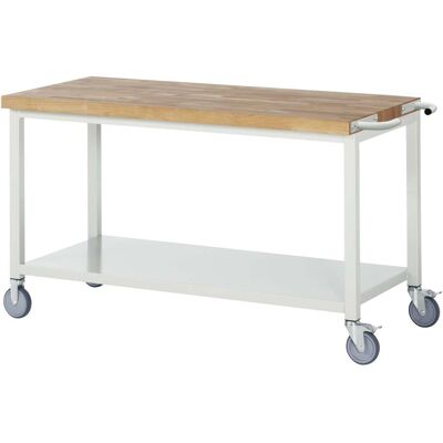 Rau Fahrbare Werkbank mit Stahlblech-Ablageboden BxTxH 1500x700x880mm (05-8000-6-157B4S.12) Rau Fahrbare Werkbank mit Stahlblech-Ablageboden BxTxH 1500x700x880mm (05-8000-6-157B4S.12)