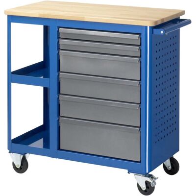 Rau Rollwerkbank Buche-Top mit 6 Schubladen 2 Ablagefächer (02-6010.555) Rau Rollwerkbank Buche-Top mit 6 Schubladen 2 Ablagefächer (02-6010.555)