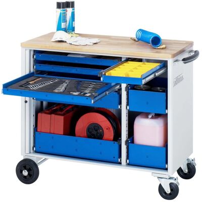 Rau Werkzeugwagen mit 5 Schubladen Buche BxTxH 1025x520x890mm (02-10400B.11) Rau Werkzeugwagen mit 5 Schubladen Buche BxTxH 1025x520x890mm (02-10400B.11)