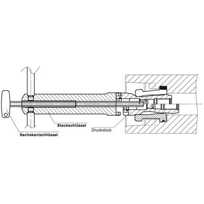 RÖHM Steckschlüssel KP f.Spannsatz HSK-A125 (812550) RÖHM Steckschlüssel KP f.Spannsatz HSK-A125 (812550)
