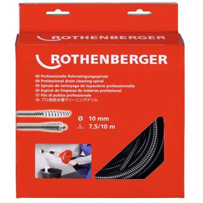 Rothenberger Spirale 10mm x 7,5m mit Keulenkopf und Seele (72424) Rothenberger Spirale 10mm x 7,5m mit Keulenkopf und Seele (72424)