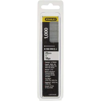 Stanley NAGEL TYP J 25MM / 1"18GA (1-SWKBN100T) Stanley NAGEL TYP J 25MM / 1"18GA (1-SWKBN100T)