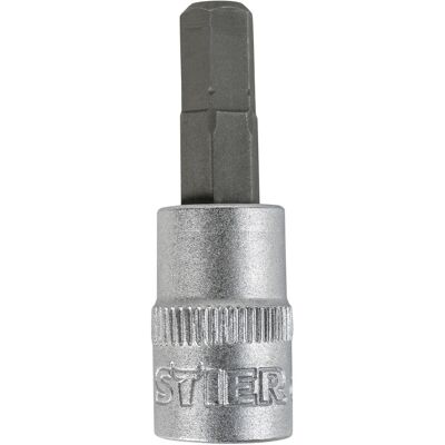 STIER Innensechskant-Bit-Steckschlüsseleinsatz 1/4", SW 4 mm (903579) STIER Innensechskant-Bit-Steckschlüsseleinsatz 1/4", SW 4 mm (903579)
