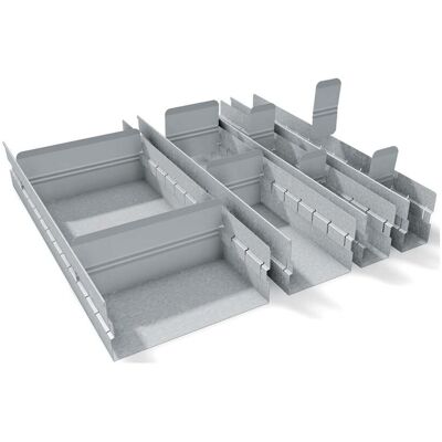 Stumpf Einteilungs-Set universal 100 mm hoch, 12-teilig ; Stumpf Metall (7001112) Stumpf Einteilungs-Set universal 100 mm hoch, 12-teilig ; Stumpf Metall (7001112)