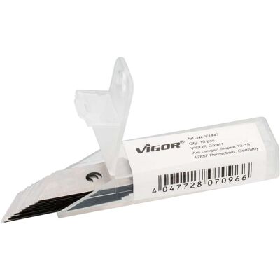 VIGOR Trapez-Ersatzklingen V1447 10-teilig) VIGOR Trapez-Ersatzklingen V1447 10-teilig)