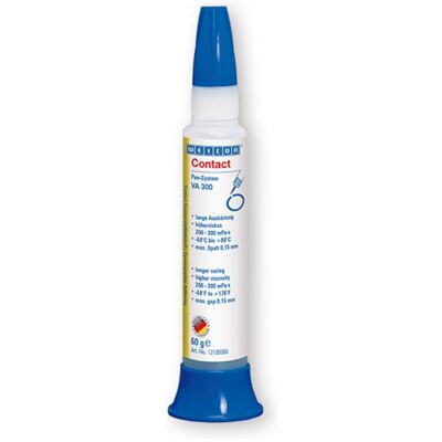 WEICON VA 300 Cyanacrylat-Klebstoff, Sekundenkleber für saugende und poröse Werkstoffe, 60 g (12100060) WEICON VA 300 Cyanacrylat-Klebstoff, Sekundenkleber für saugende und poröse Werkstoffe, 60 g (12100060)