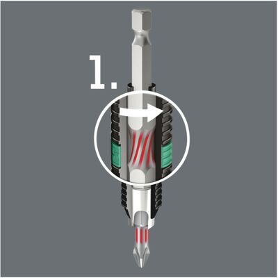Wera Phillips Schraubendreher-Bit PH 3 - Langlebig, Bi-Torsion, 25mm Wera Phillips Schraubendreher-Bit PH 3 - Langlebig, Bi-Torsion, 25mm