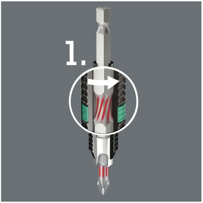 Wera Phillips Schraubendreher-Bit PH 3 - Langlebig, Bi-Torsion, 25mm Wera Phillips Schraubendreher-Bit PH 3 - Langlebig, Bi-Torsion, 25mm