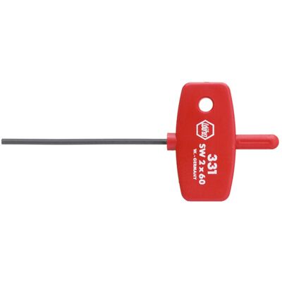 Wiha Sechskantschraubendreher - 2 mm Schlüsselbreite - 60 mm Klingenlänge - 95 mm Gesamtlänge Wiha Sechskantschraubendreher - 2 mm Schlüsselbreite - 60 mm Klingenlänge - 95 mm Gesamtlänge