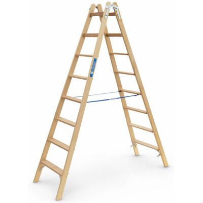 Zarges - Crestastep B - beidseitig - 2x8 Stufen - Trittleiter Zarges - Crestastep B - beidseitig - 2x8 Stufen - Trittleiter