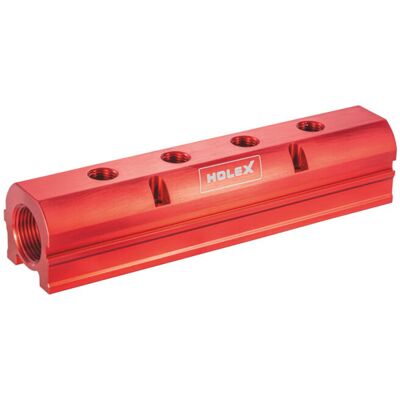 HOLEX Verteilerblock für Druckluftkupplung 1/4 Zoll, Typ: 4, 080209 4) HOLEX Verteilerblock für Druckluftkupplung 1/4 Zoll, Typ: 4, 080209 4)