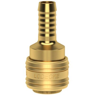Lüdecke - NW 7.2 - Messing - 13 mm - Schnellverschlusskupplung Lüdecke - NW 7.2 - Messing - 13 mm - Schnellverschlusskupplung