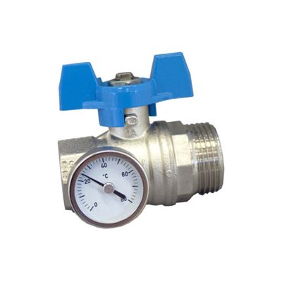 Oventrop - Toque tourn. esfera. - Flachdichtung - blaue Griff DN25 1 Fx1 m - Valve Oventrop - Toque tourn. esfera. - Flachdichtung - blaue Griff DN25 1 Fx1 m - Valve