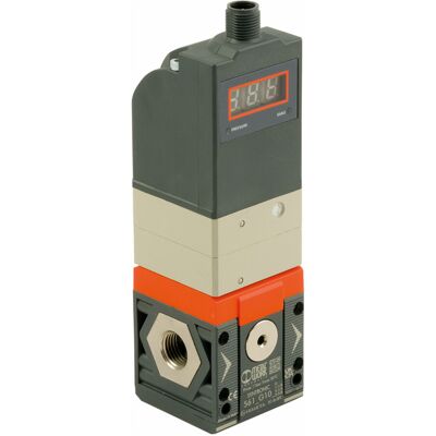 Riegler Präz.-Prop.-Druckregler »SYNTRONIC«, BG1, G1/4, Display, 4…20 mA (5612G112) Riegler Präz.-Prop.-Druckregler »SYNTRONIC«, BG1, G1/4, Display, 4…20 mA (5612G112)