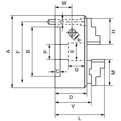 RÖHM Drehfutter DURO-M U 160/3 DIN ERSATZ FÜR ID.100725 (185312) RÖHM Drehfutter DURO-M U 160/3 DIN ERSATZ FÜR ID.100725 (185312)