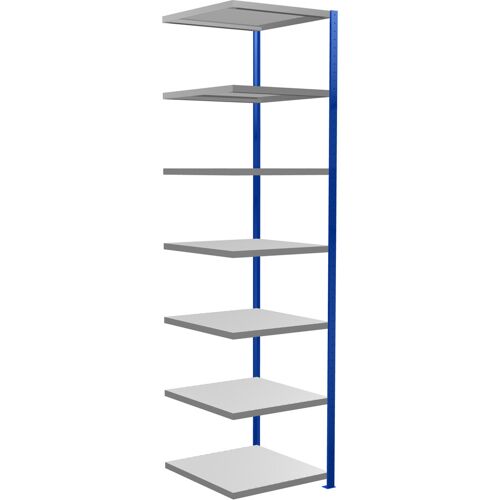 Schulte Anbauregal Steckregal MULTIplus250 3000 x 750 x 800 mm 7 Fachböden Kreuzstrebe RAL 5010 enzianblau/verzinkt/verzinkt ; Schulte Lagertechnik (12987-75-B)