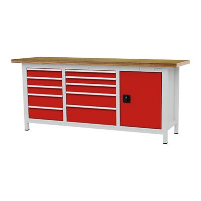 Bedrunka+Hirth Kastenwerkbank Tiefe 600mm R 18-16 und R 24-16 Schubladen 10 Flügeltüre 1 Fachboden (03T520H60275) Bedrunka+Hirth Kastenwerkbank Tiefe 600mm R 18-16 und R 24-16 Schubladen 10 Flügeltüre 1 Fachboden (03T520H60275)