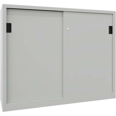 Pavoy Schiebetürenschrank, 1200x1500x600 mm, 4 Böden verzinkt, RAL 7035 (30301-150-600-735) Pavoy Schiebetürenschrank, 1200x1500x600 mm, 4 Böden verzinkt, RAL 7035 (30301-150-600-735)