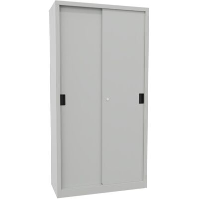 Pavoy Schiebetürenschrank, 1950x1000x400 mm, 4 Böden verzinkt, RAL 7035 (30302-100-400-735) Pavoy Schiebetürenschrank, 1950x1000x400 mm, 4 Böden verzinkt, RAL 7035 (30302-100-400-735)