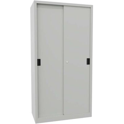 Pavoy Schiebetürenschrank, 1950x1000x500 mm, 4 Böden verzinkt, RAL 7035 (30302-100-500-735) Pavoy Schiebetürenschrank, 1950x1000x500 mm, 4 Böden verzinkt, RAL 7035 (30302-100-500-735)