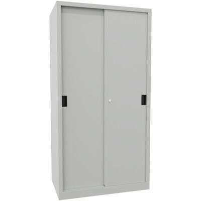 Pavoy Schiebetürenschrank, 1950x1000x600 mm, 4 Böden verzinkt, RAL 7035 (30302-100-600-735) Pavoy Schiebetürenschrank, 1950x1000x600 mm, 4 Böden verzinkt, RAL 7035 (30302-100-600-735)