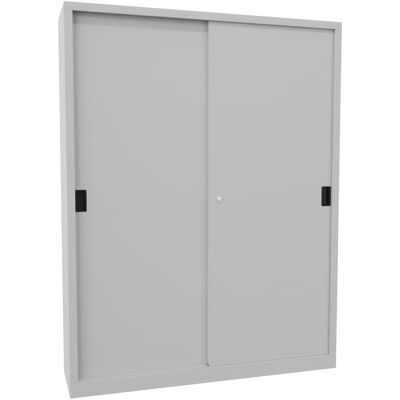 Pavoy Schiebetürenschrank, 1950x1500x400 mm, 8 Böden verzinkt, RAL 7035 (30302-150-400-735) Pavoy Schiebetürenschrank, 1950x1500x400 mm, 8 Böden verzinkt, RAL 7035 (30302-150-400-735)