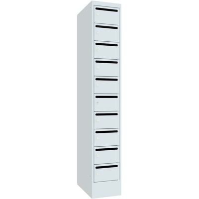 Pavoy Schließfachschrank, 1 x 10 Fächer, Korpus / Front Lichtgrau (61265-103-441-735) Pavoy Schließfachschrank, 1 x 10 Fächer, Korpus / Front Lichtgrau (61265-103-441-735)